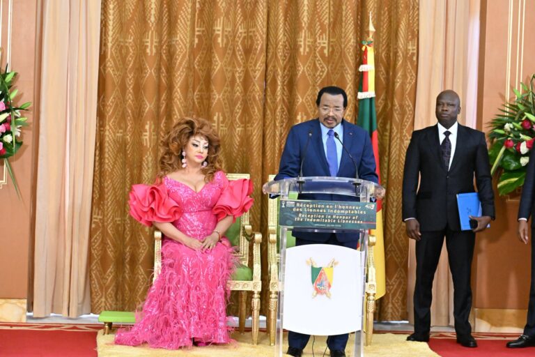 Réception des Lionnes indomptables au Palais de l'Unité